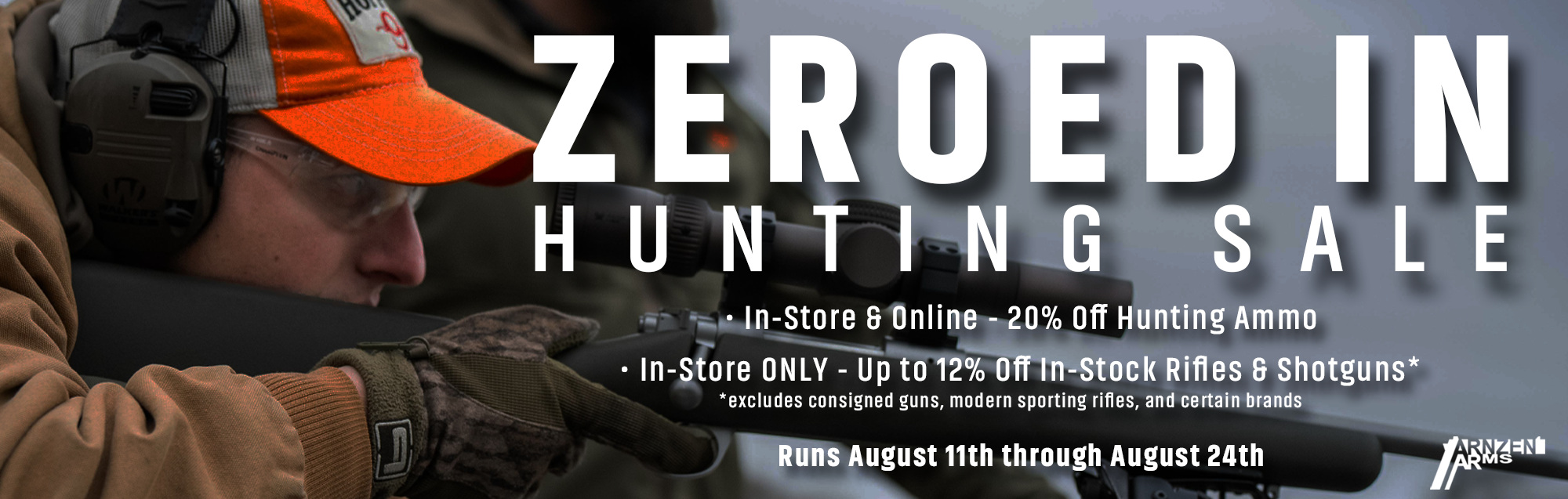 Zeroed In Hunting Sale