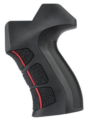 AR-15 X2 Scorpion Pistol Grip Black With Red Accent