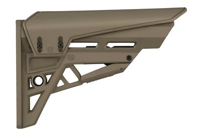 TactLite AR-15 Mil-Spec 6-Position Adjustable Stock With Adjustable Comb Black
