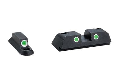 Classic Tritium 3-Dot Night Sights For Beretta Nano Green Front Green Rear