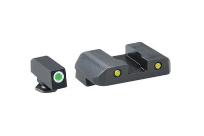 Pro Operator Night Sight Set Front Green With White Outline/Rear Yellow With Black Outline Glock 20-41