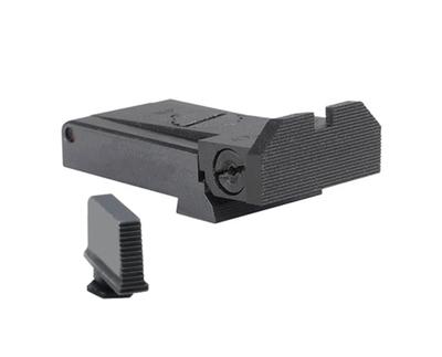 Target Competition Set Glock 17-41 Black Serrated Front and Rear