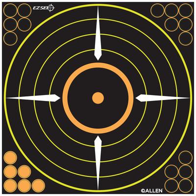 EZ See Bullseye 12x12 Inch Five Per Package