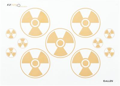 Archery Nuclear Bullseye Paper Targets 6 Pack