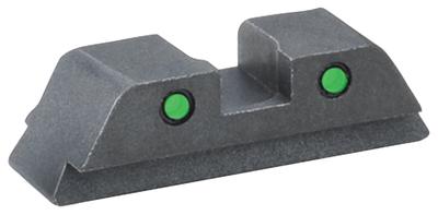 Rear Tritium Night Sights Glock 42 Green Tritium With Black Outlines
