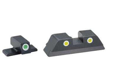 Classic Tritium 3-Dot Night Sights For Bersa BP9/40/380 Green Front Yellow Rear