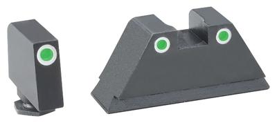 Classic Tritium 3-Dot Night Sights FNP/FNX .45 Suppressor Set Green Front Green Rear