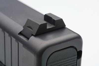 Black Rear Sight Flat Notch Classic .240 Height .140 Width For Glock 42