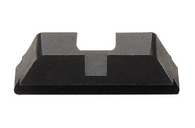 Black Rear Sight Flat Notch Classic .256 Height .110 Width For Glock Pistols