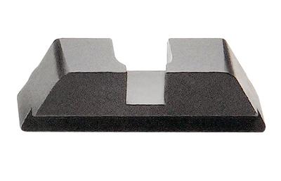 Black Rear Sight Flat Notch Classic .256 Height .130 Width For Glock Pistols
