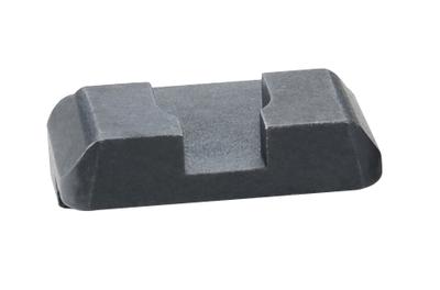Black Rear Sight Flat Notch Pro .272 Height .180 Width For Glock Pistols