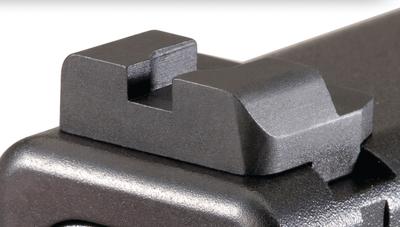 Black Rear Sight Flat Notch Pro .315 Height .150 Width For Glock Pistols