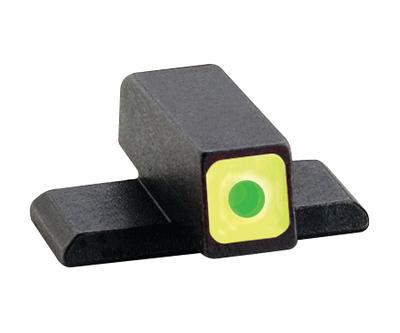 Front Tritium Night Sight For SIG/Springfield XD #8 Green With LimeGreenLumi Square Outline .220 Height .140 Width