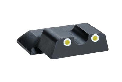 Rear Tritium Night Sights S&W M&P Shield Yellow Tritium With White Outlines