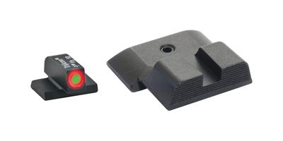 Hackathorn Night Set For S&W M&P (except Shield) Orange Outline Front Black Serrated Rear