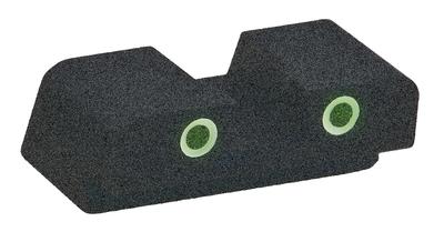Classic Tritium 2-Dot Rear Sight For Springfield XD #10 Green With White Outline