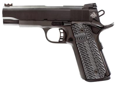 Rock Island Armory 1911-A1 MS Tactical 2011 .45 ACP 4.25 Inch Barrel Adjustable Rear LPA Sight Orange Fiber Optic Front Sight VZ Operator II Polymer Grips Parkerized 8 Round