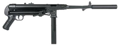 German Sport MP-40 .22 Long Rifle 17.2 Inch Barrel Blue Finish Metal Folding Stock Pistol Grip Black 24 Round