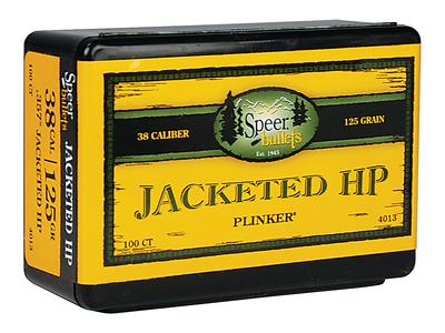 Plinker Handgun Uni-Cor Bullets .357 Diameter 125 Grain Jacketed Hollow Point