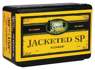 Plinker Handgun Uni-Cor Bullets .357 Diameter 158 Grain Jacketed Soft Point