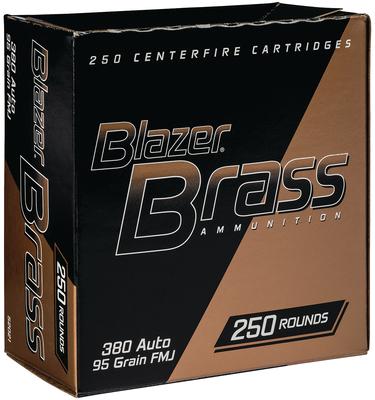 Blazer Brass Value Pack .380 ACP 95 Grain Full Metal Jacket 250 Per Box