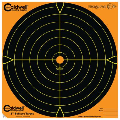 Caldwell Orange Peel Flake Off Bullseye Targets 16 Inch 10 Per Package