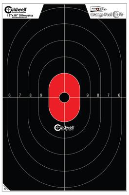 Caldwell Flake-Off Targets Center Mass Silhouette 12x18 Inch 8 Per Package