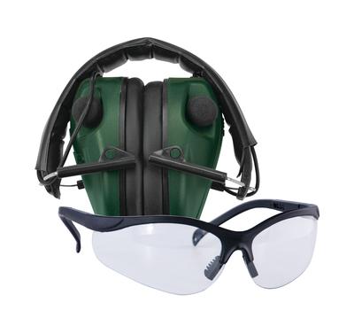 Caldwell E-Max LoPro Electronic Muffs With Shooting Glasses