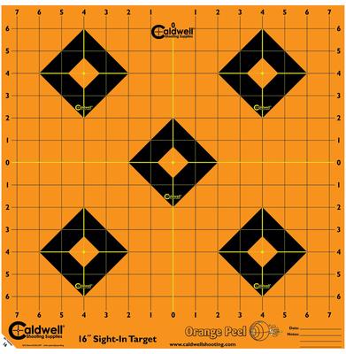 Caldwell Orange Peel Flake Off Sight-In Targets 16 Inch 25 Per Package