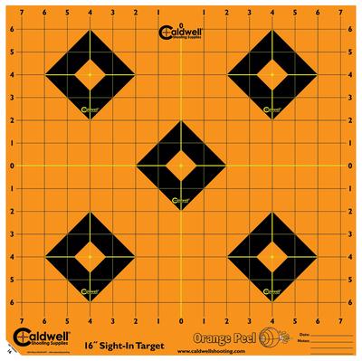 Caldwell Orange Peel Flake Off Sight-In Targets 16 Inch 5 Per Package