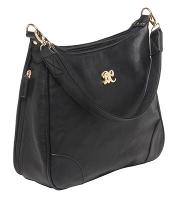 Hobo Series Concealed Carry Purse Black with Black Trim