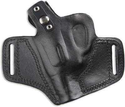 Deluxe Molded Leather Holster With Thumb Break Small Revolvers Black Right Hand