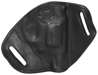 Belt Slide Holster Revolver Small Black Left Hand