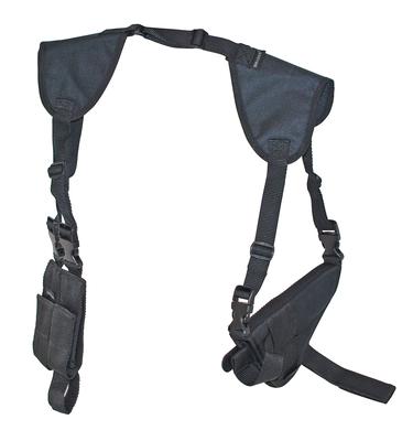 Deluxe Shoulder Horizontal Holster Size 15 Black Amibdextrous