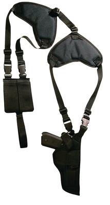 Deluxe Shoulder Vertical Holster Size 14 Black Ambidextrous