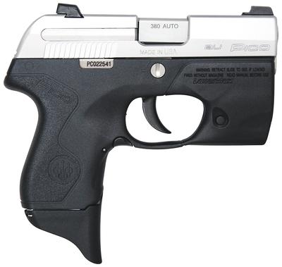 Pico Inox .380 ACP 2.7 Inch Barrel Double Action LaserMax Grip Frame Light Black Frame 6 Round