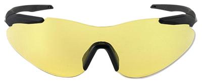 Soft Touch Plastic Frame Shooting Shields Black Frame Yellow Lens