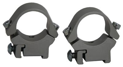 Tikka Basic Ringmounts Aluminum 17mm Standard Ring Mounts Stainless Steel Finish