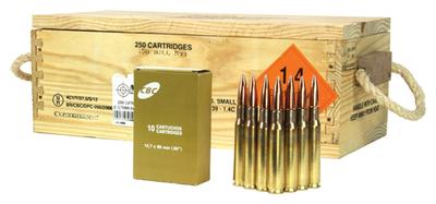 .50 BMG CBC Ammunition 656 Grain Full Metal Jacket 250 Round Case