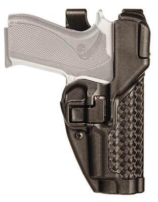 Level 3 Serpa Auto Lock Duty Holster Basket Weave Black Left Hand For S&W 5946
