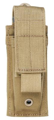 S.T.R.I.K.E. Single Pistol Magazine Pouch MOLLE Mount 500D Ripstop Coyote Tan