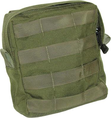 S.T.R.I.K.E. Large Utility Pouch With Zipper MOLLE Mount 500D Ripstop Coyote Tan