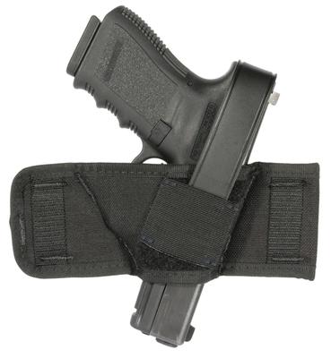 Compact Belt Slide Holster Black Ambidextrous For Most Autos and Revolvers