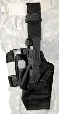 Omega IV Elite Drop Leg Thigh Holster With Quick Release Black Right Hand For M1911 Colt .45