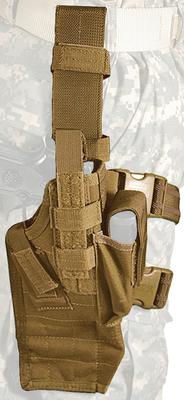 Omega IV Elite Drop Leg Thigh Holster With Quick Release Coyote Tan Right Hand For M9 Beretta 92F/SW 5906