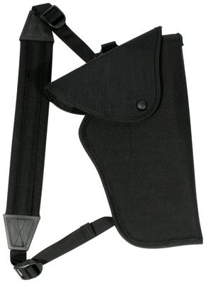 Scoped Pistol Bandolier Holster Black Right Hand For Scoped 7-8.5 Inch Barrel Medium and Large Double Action and 6-7.5 Inch Barrel Single Action Revolvers and 10 Inch Barrel Thompson Center Contenders