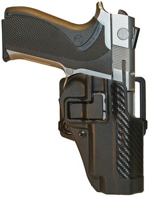 CQC Carbon Fiber Serpa Active Retention Holster Textured Black Right Hand For Smith & Wesson 5900/400 and TSW