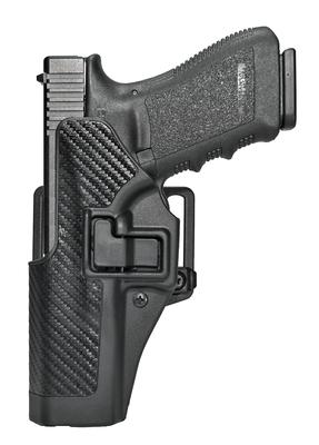 CQC Carbon Fiber Serpa Active Retention Holster Textured Black Left Hand For Glock 20/21 and Smith & Wesson M&P