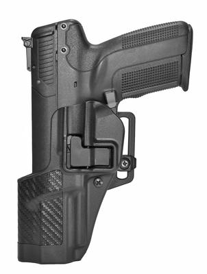 CQC Carbon Fiber Serpa Active Retention Holster Textured Black Left Hand For Smith & Wesson M&P 9mm/.40 Caliber