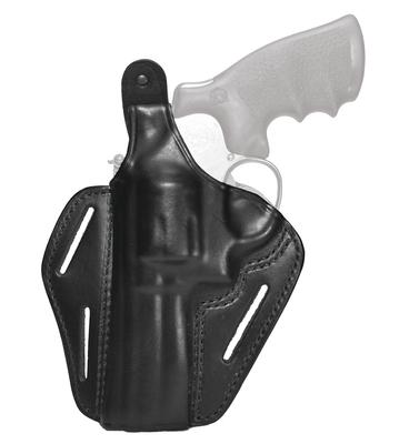 Three Slot Leather Pancake Holster Black Left Hand For Smith & Wesson J Frames
